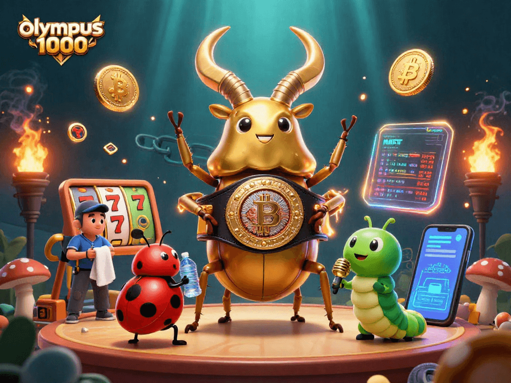Menyajikan pengalaman bermain slot olympus 1000 dengan simbol jackpot dan karakter menarik di arena permainan.