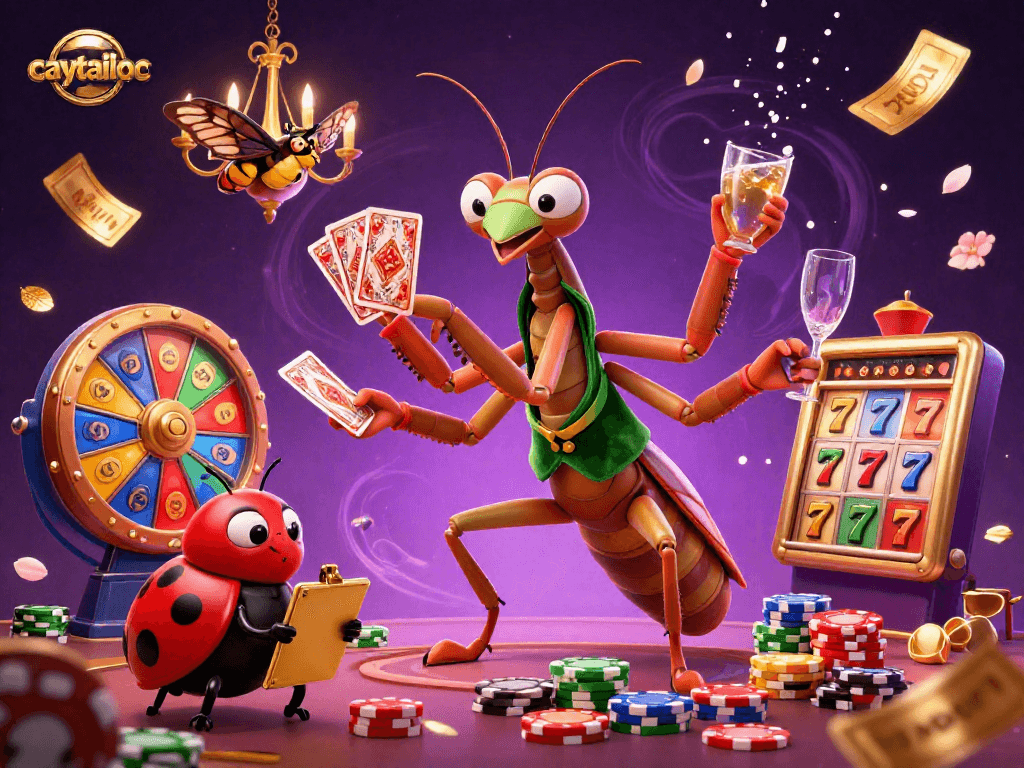 Experience caytailoc's thrilling slot gameplay with vivid characters and dynamic elements reinforcing the excitement.
