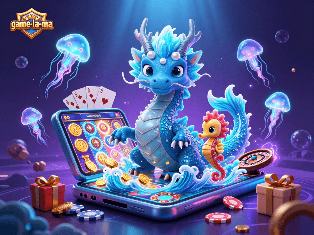 Engage with the game-la-ma universe through a vibrant underwater casino adventure featuring unique characters and games.