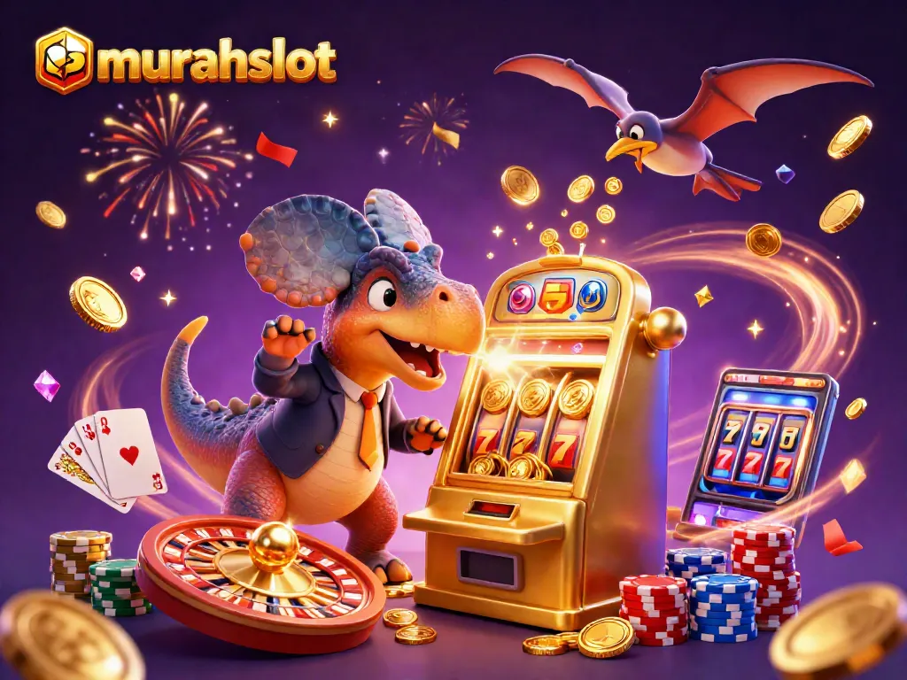 Genggam peluang di murahslot dengan jackpot yang mengalir saat pachycephalosaurus menyerang mesin slot emas.
