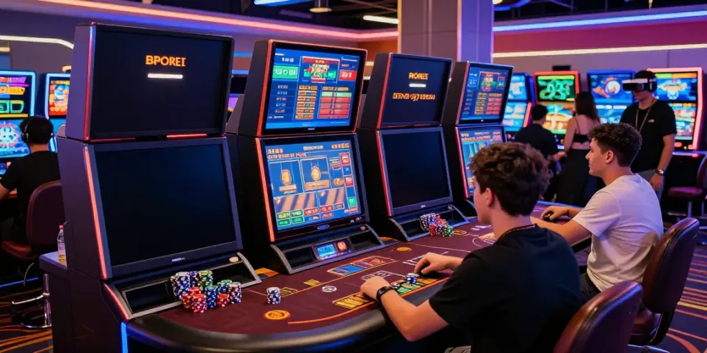 Players enjoy immersive games at QQMacan's modern digital casino.
