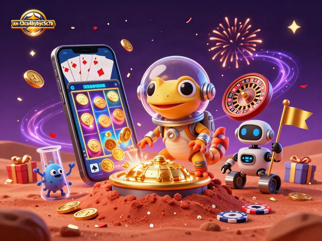 Join the Martian gecko and its robot friend in an exciting xn--l3ca4bybyc5c7b casino adventure!