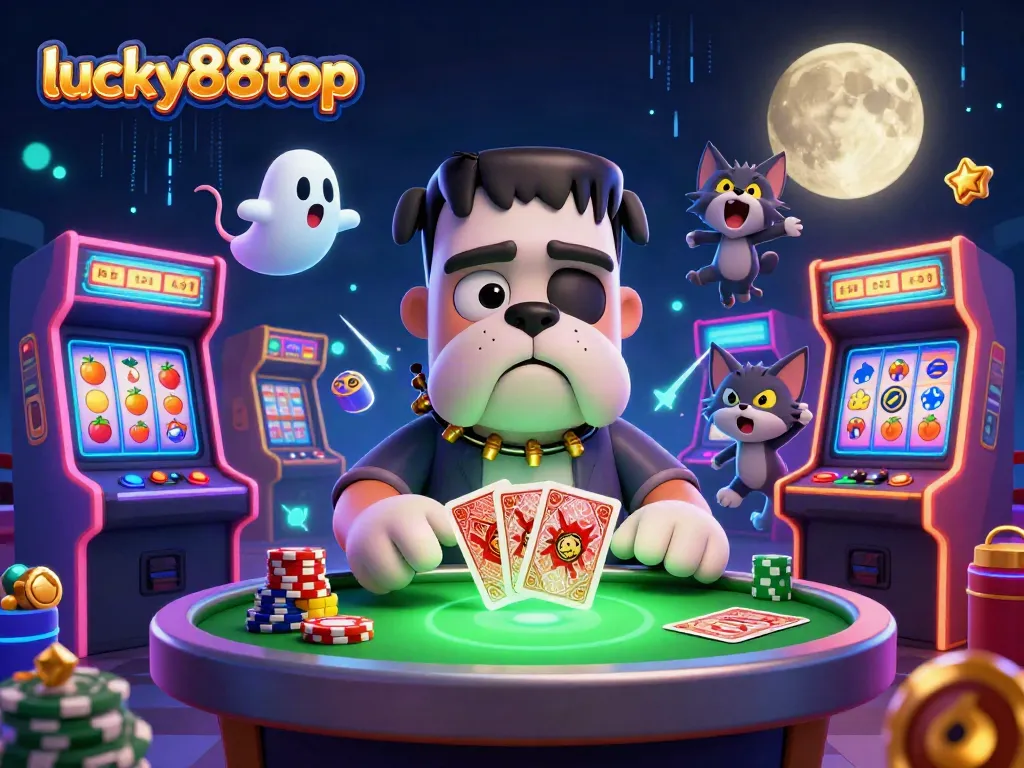 Engage with lucky88top at an exciting 3D casino featuring thrilling jackpots, vibrant characters, and electric atmosphere.