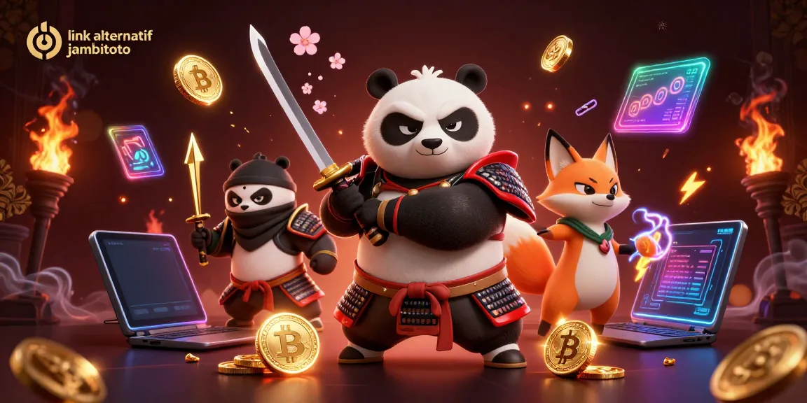 Experience thrilling gaming with link alternatif jambitoto in a vibrant 3D casino scene.