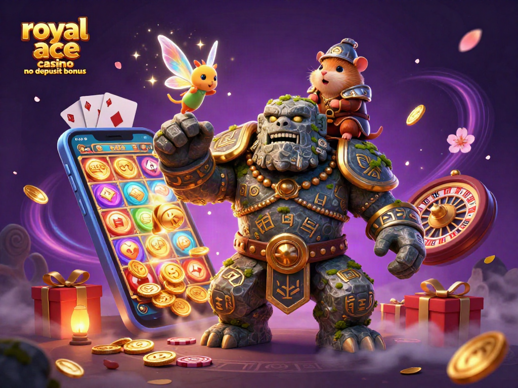Play thrilling games with royal ace casino no deposit bonus in this vibrant magical scene.