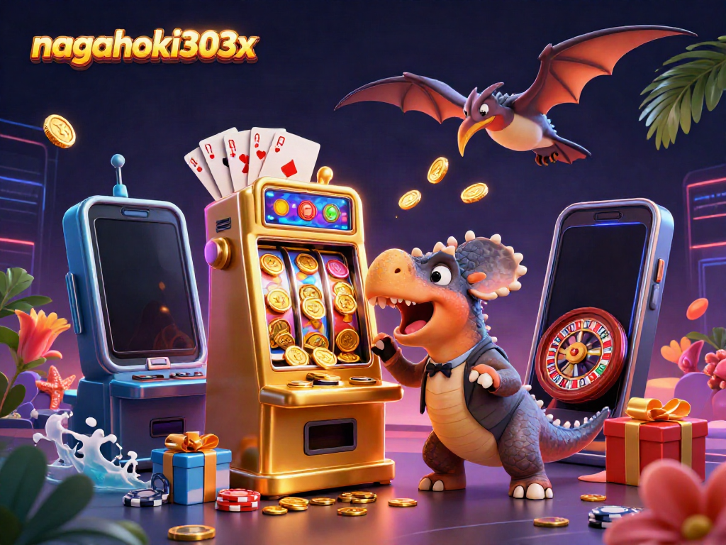 Menangkan jackpot di nagahoki303x dengan mesin slot bertema unik yang dikelilingi berbagai elemen perjudian.