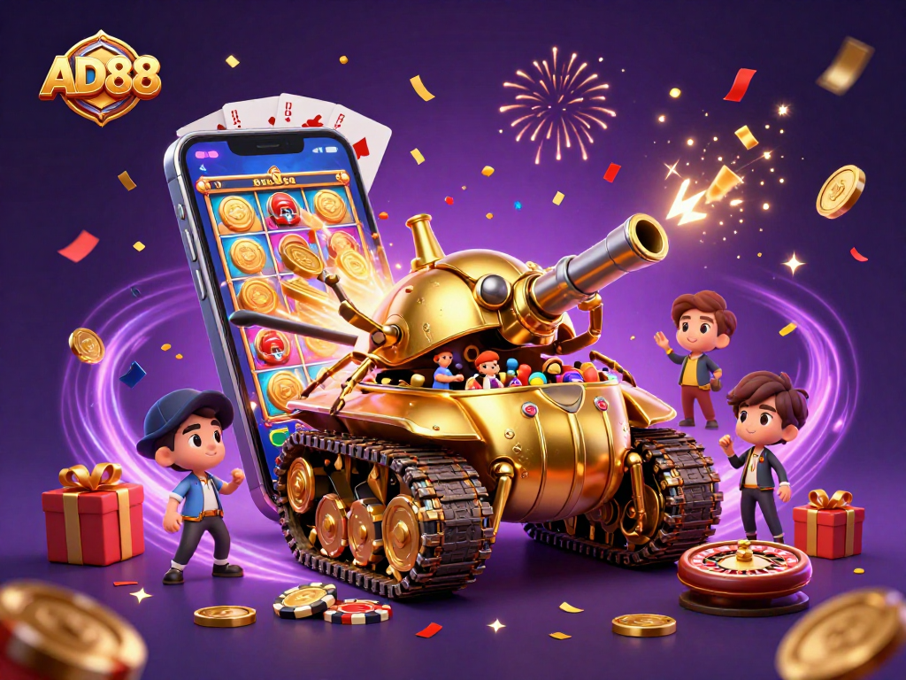 Experience thrilling rewards with AD88's dynamic casino gaming atmosphere filled with excitement.