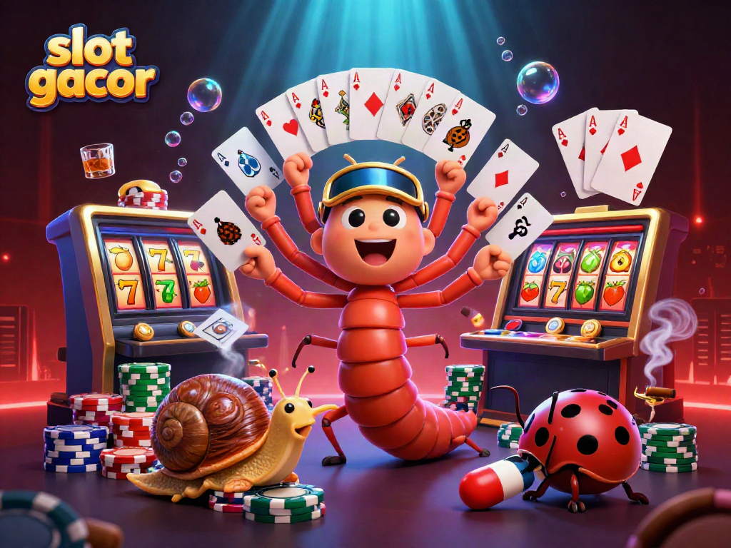 Menggoda pemain dengan slot gacor dan karakter dealer unik dalam cetakan 3D yang menarik.
