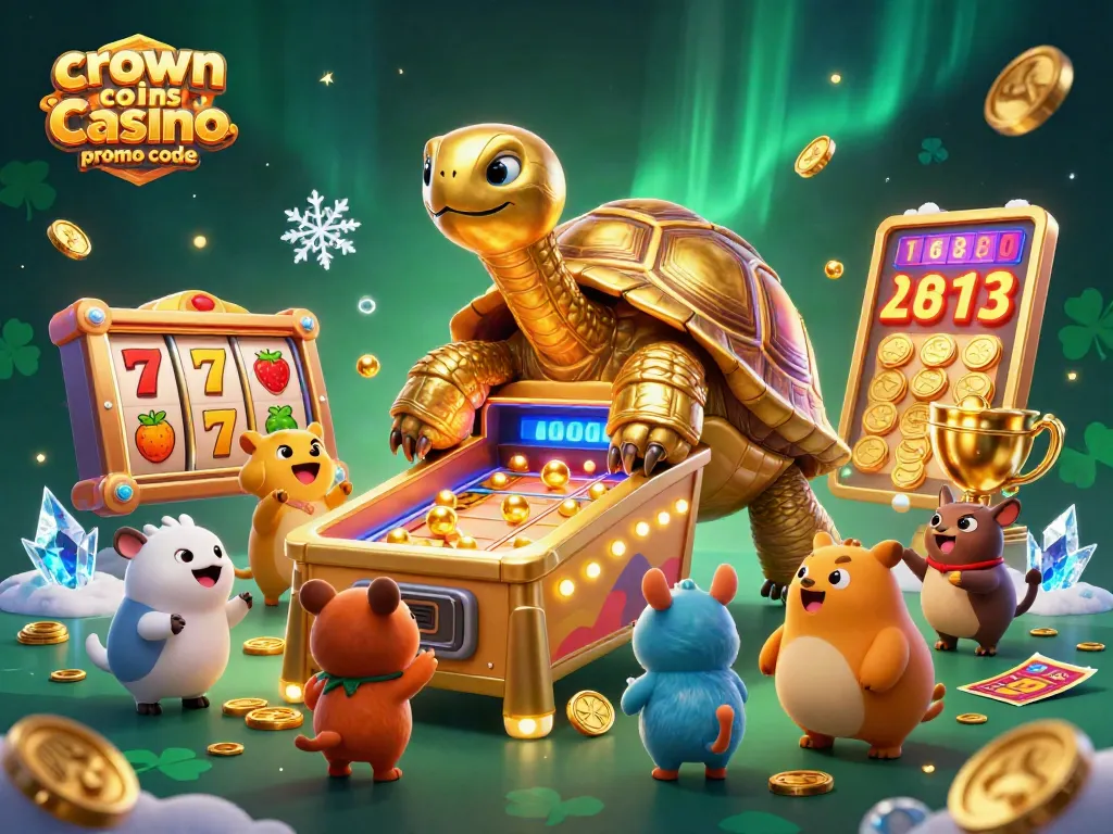 Claim free coins using the crown coins casino promo code in this vibrant casino atmosphere.