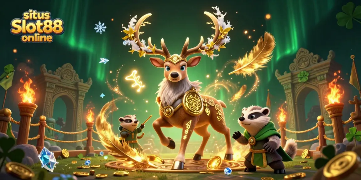 Mainkan situs Slot88 online dengan tampilan menarik dan berbagai elemen beruntung.