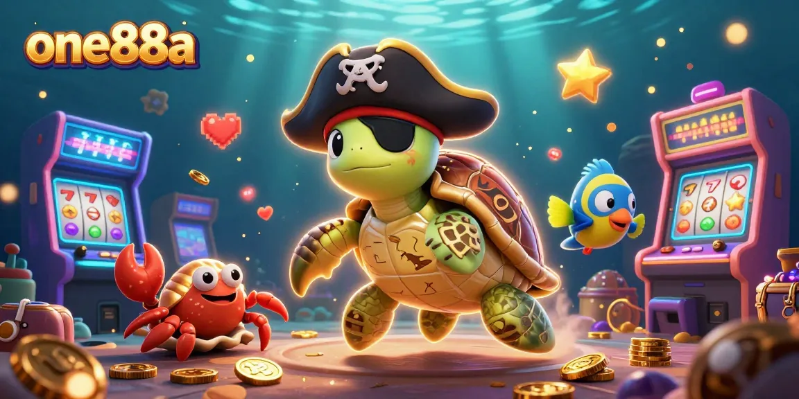 Engage in lively casino excitement with one88a's dynamic underwater scene featuring colorful gaming elements.