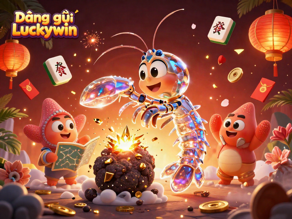 Engage in thrilling online gaming with Đăng ký Luckywin, showcasing exciting casino elements and festive decorations.