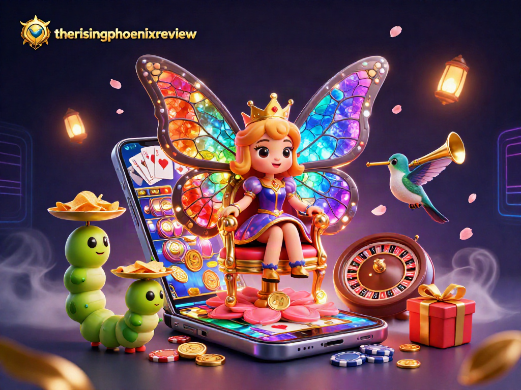 Engage with exciting wins at therisingphoenixreview through our vibrant casino-themed illustration.