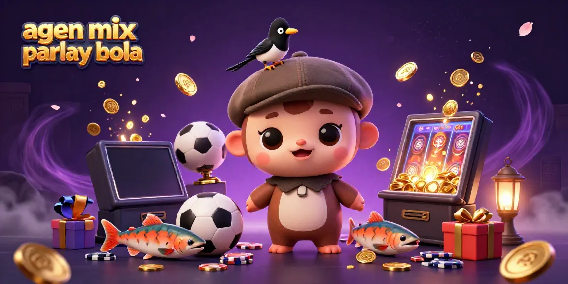 Engage in thrilling sports betting with agen mix parlay bola in an enchanting, lively 3D illustration.