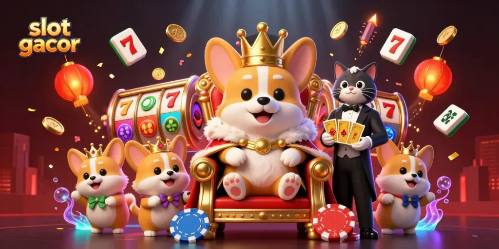 Engage with exciting slot gacor games featuring dynamic reels, jackpot symbols, and colorful elements.