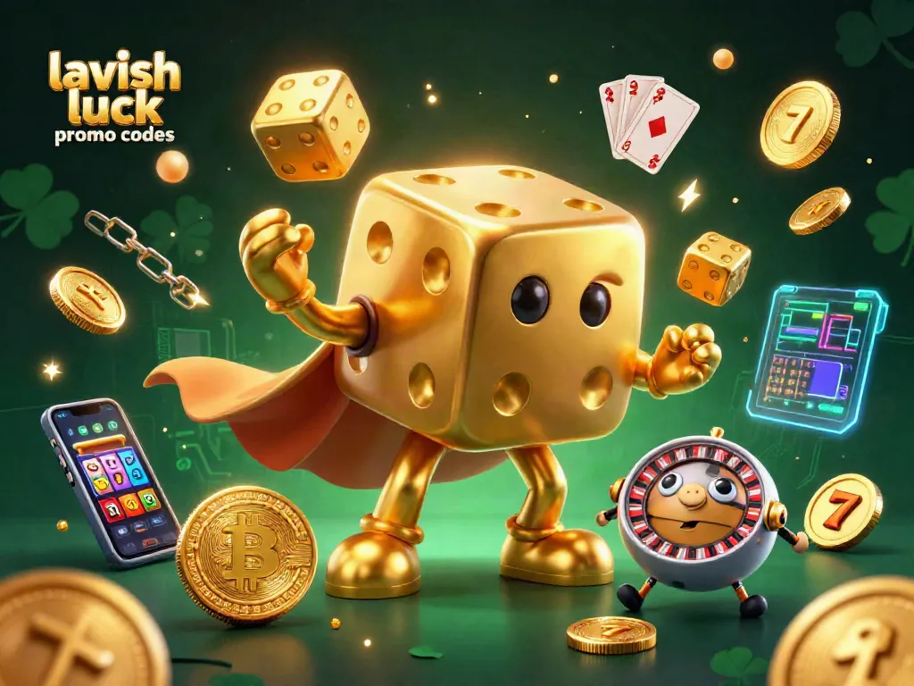 Claim lavish luck promo codes while playing slots, enjoying vibrant casino-themed graphics.