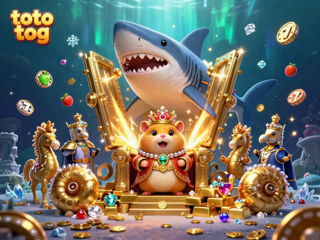 Engage with the thrilling world of toto tog featuring a golden hamster king and dynamic casino elements.