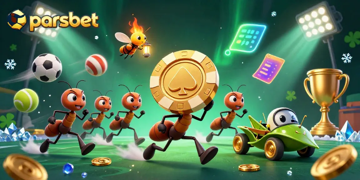 parsbet ile büyük poker çipi çalan karınca ekibi, canlı spor unsurlarıyla dolu bir ortamda.