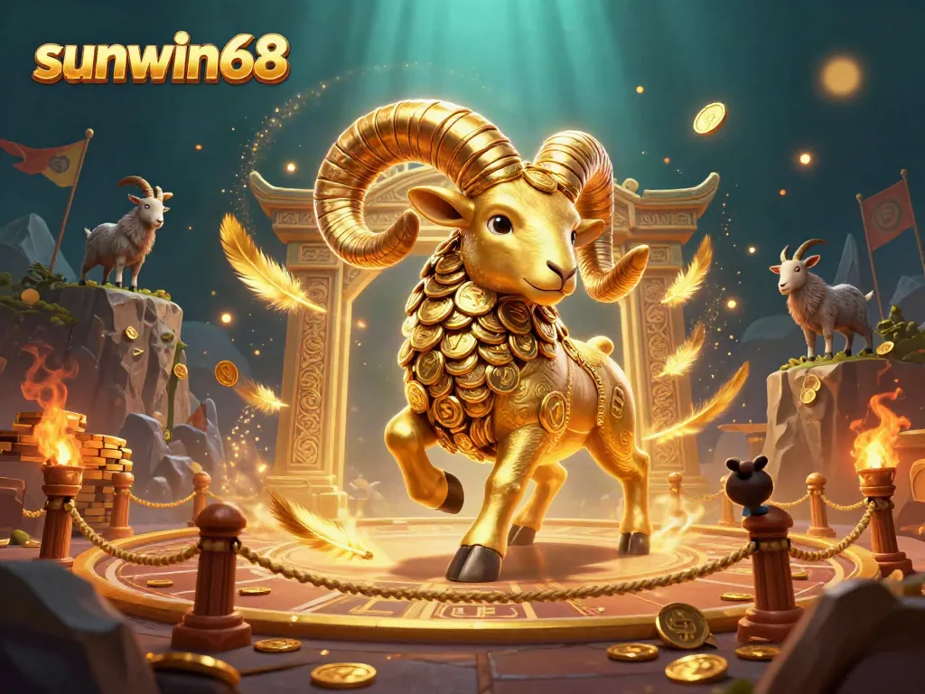 Experience thrilling gameplay with sunwin68 in an exciting 3D casino world filled with gold and adventure.
