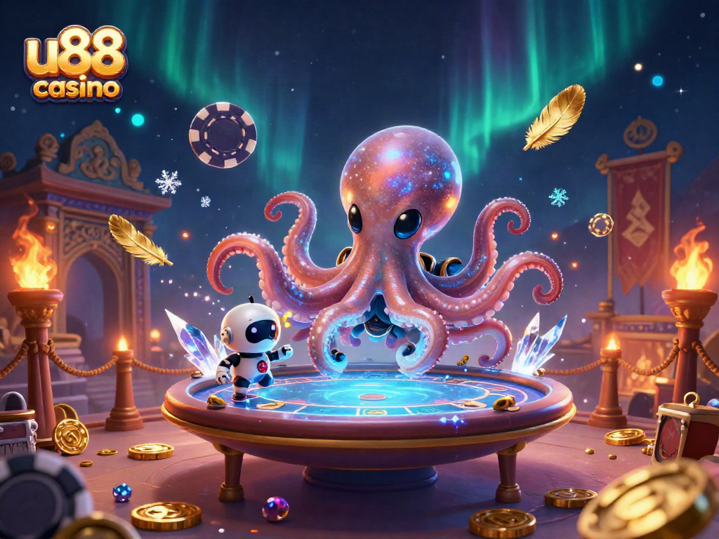 Engage with exciting gameplay at u88 casino featuring alien characters and dynamic poker action.