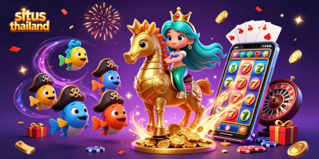 Experience the thrill of situs thailand with vibrant slot games and captivating gaming elements.